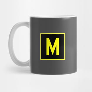 M - Mike - FAA taxiway sign, phonetic alphabet Mug